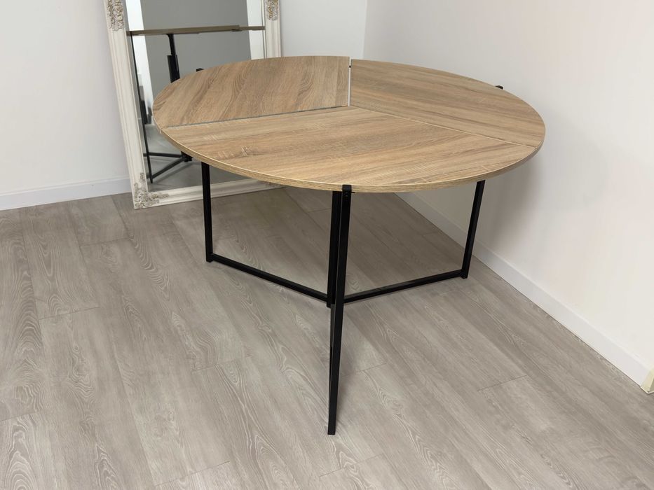 Стіл-трансформер круглий обідній Мікс Меблі Орігамі 110х110 см