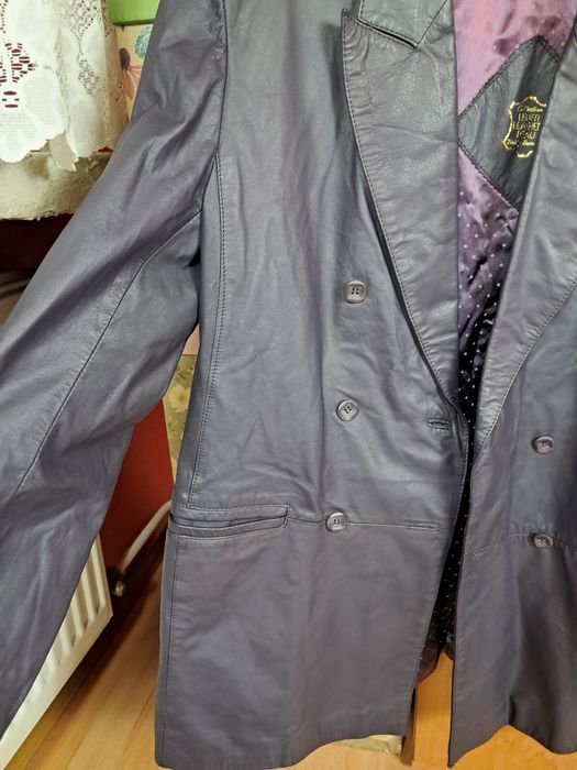 Kurtka Marynarka Skórzana Żakiet Betty Barclay Jesienna Oversize