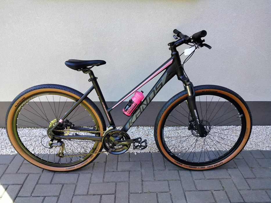 Ostatni nowy cross Kands Canavarro 28 czarno - różowy mat 19 hydraulik