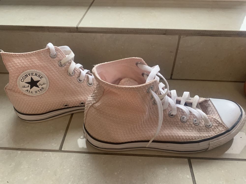 Converse sportowe buty, trampki za kostkę, brudny róż  r. 39,5