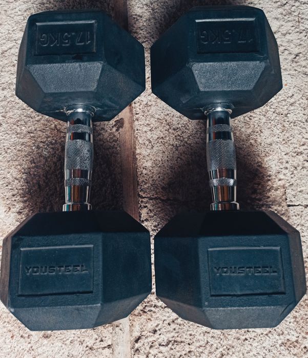 Гантелі гексагональні 17.5кг