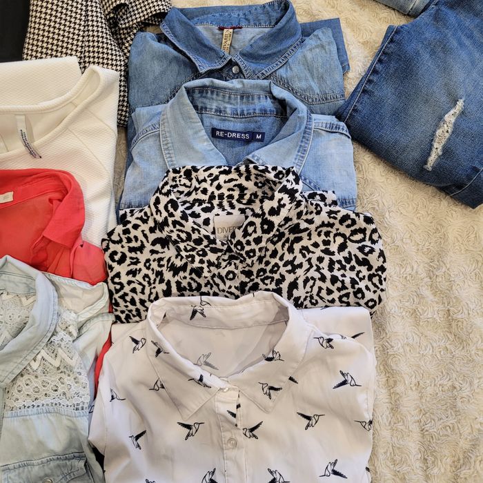 Sprzedam paczkę ubrań rozm 36 Zara, Bershka, Stradivarius, Amisu