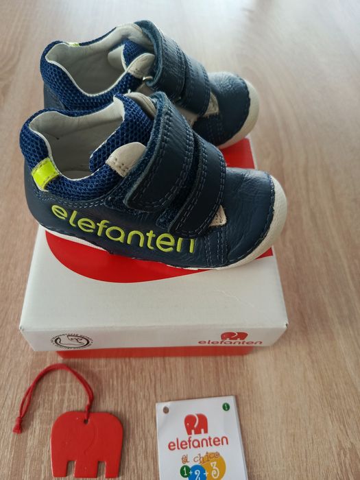 Buty półbuty chłopięce Elefanten niebieskie