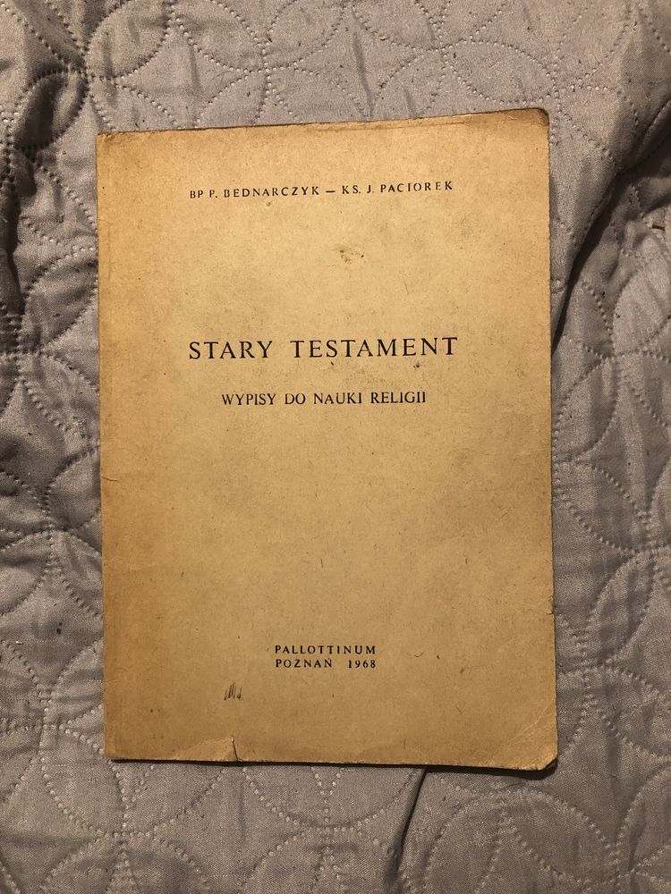 Książka „Stary testament” wpisy do nauki religii