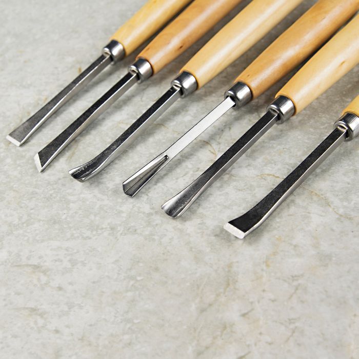 Zestaw dłut do drewna rzeźbienia stolarskie 6 SZT