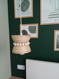 Lampa boho/drewniana/sypialniana