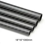 Карбонова трубка 3k twill 18*16*1000мм, 1м