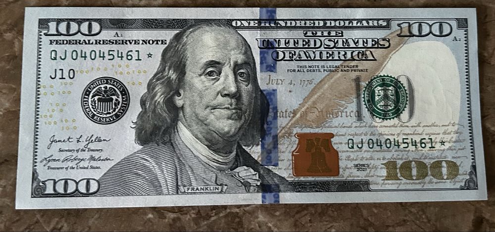 Банкнота США 100