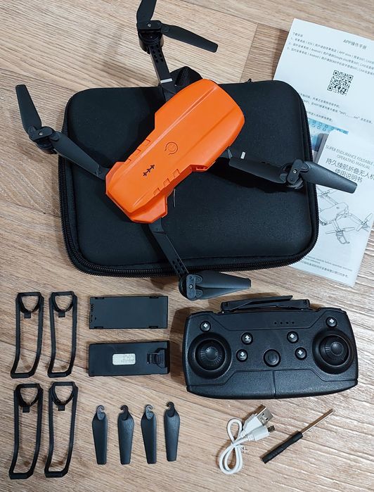 (НОВЫЙ) Квадрокоптер дрон Е99 К3 Pro Dual Camera 2 аккумулятора