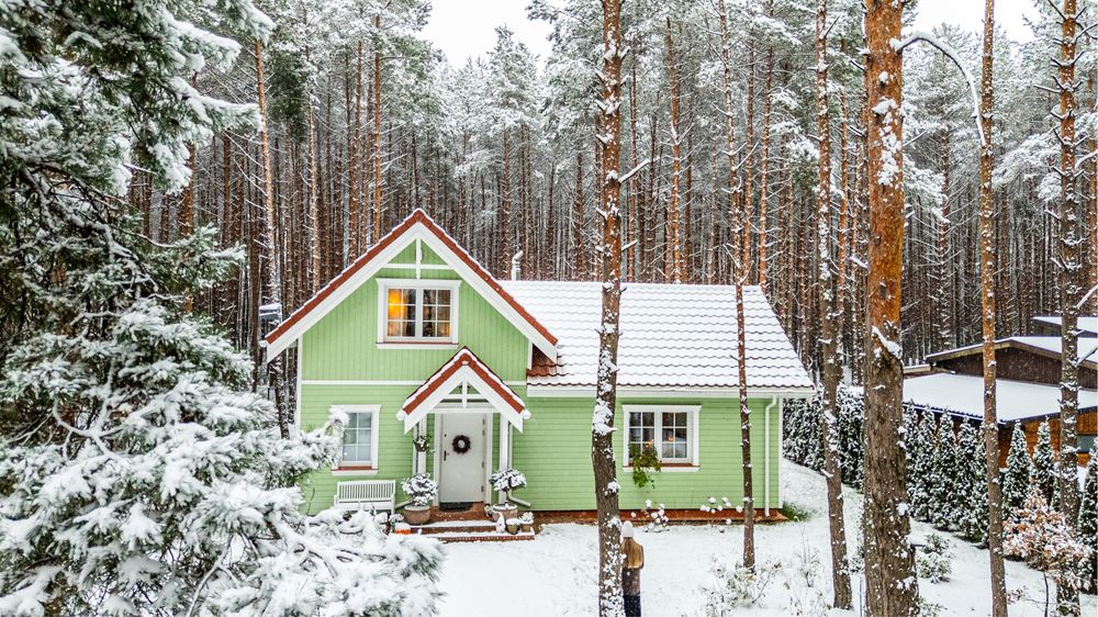 Domek w Puszczy Kozienickiej w lesie, blisko rzeki