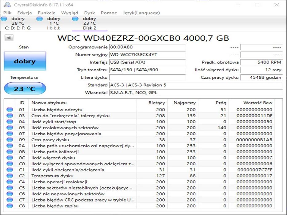 HDD 4TB WD BLue 3.5"