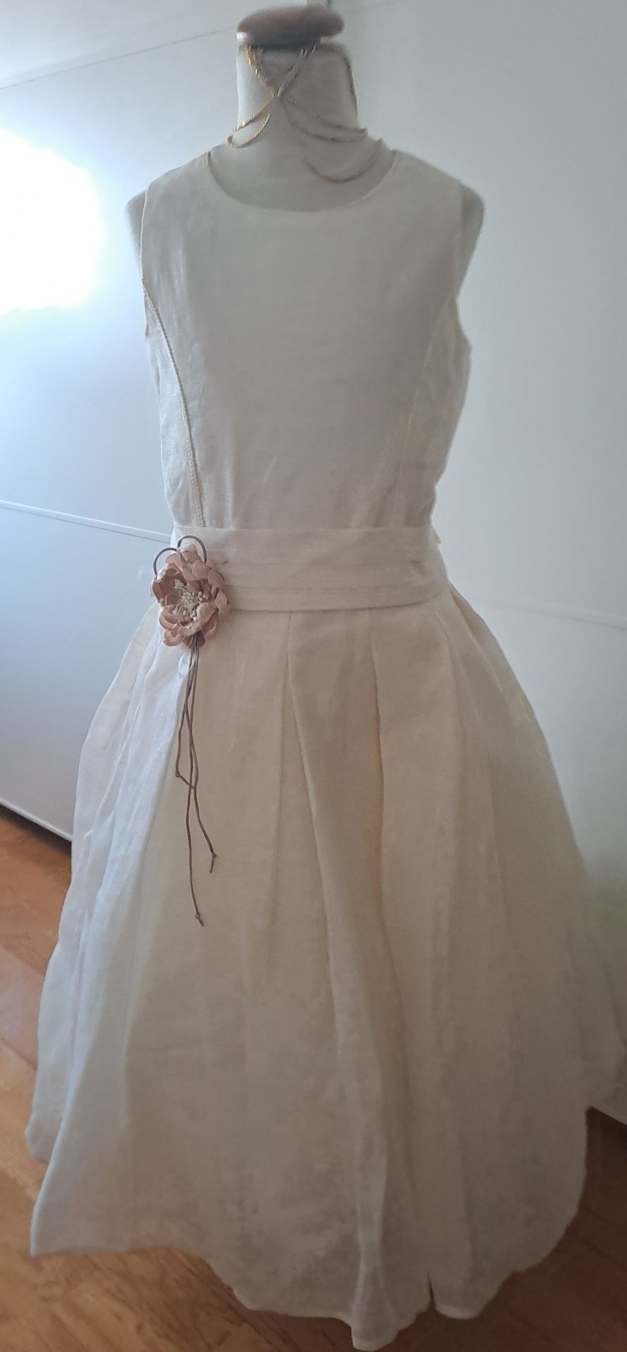 Vestido Cerimónia 7/8 Anos em Linho