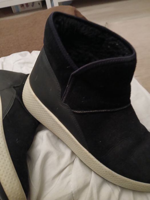 Botki Ecco39  ciepłe środek wełna owcza