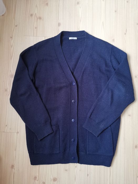 Granatowy sweter kardigan DAMART