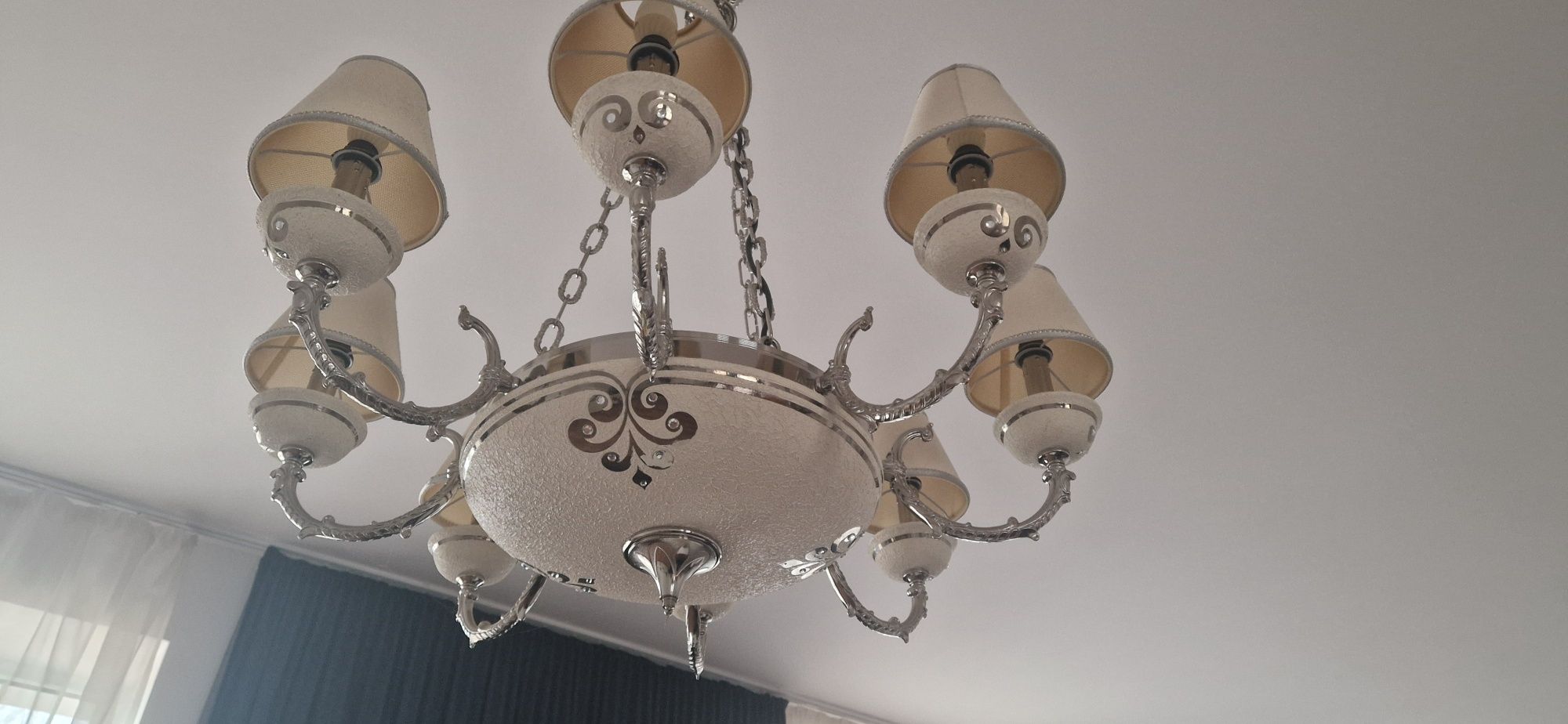 Zestaw lamp do salonu, wisząca,  stojąca kinkiet