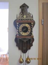 starodawny zegar wiszący Hermle Germany, sprawny.