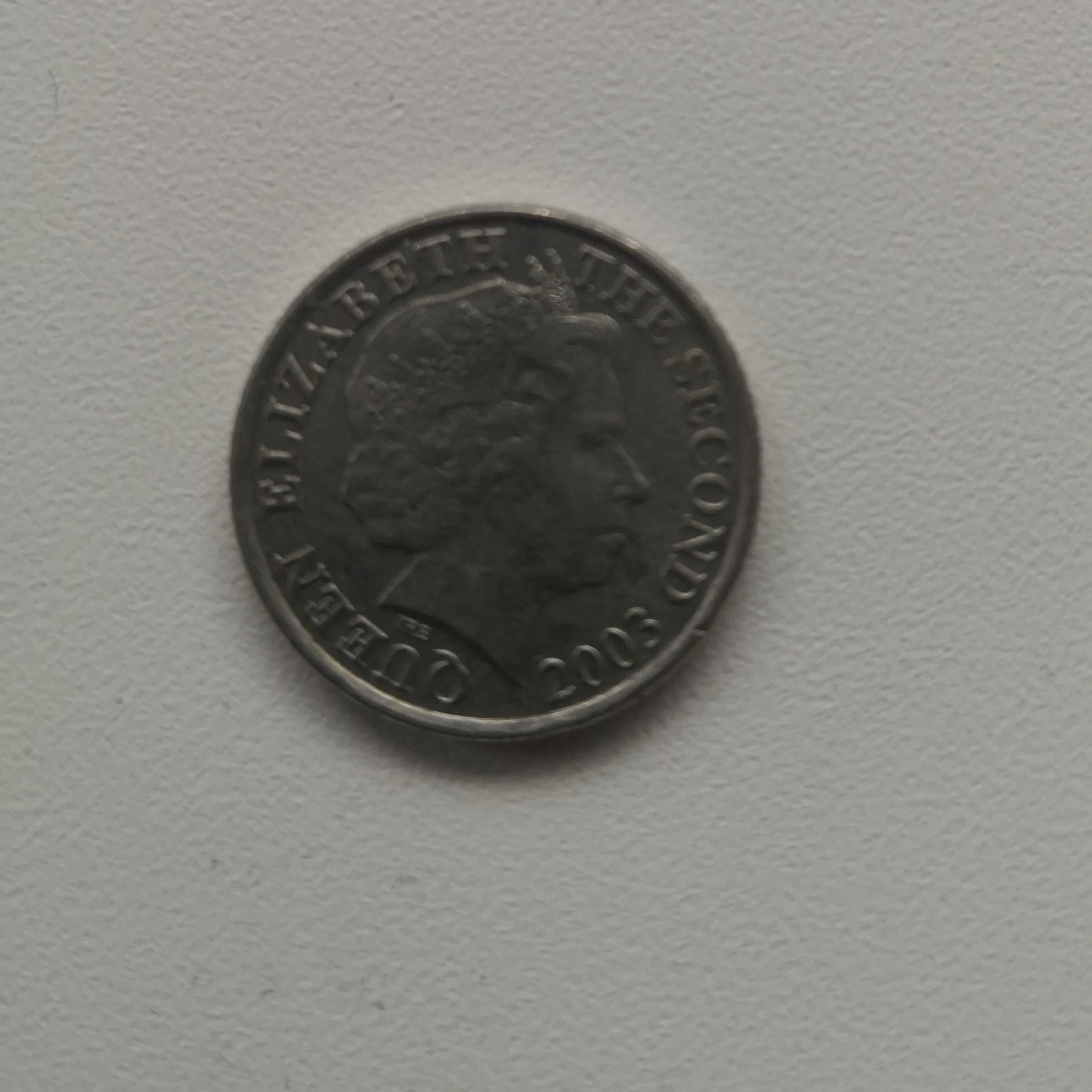 moneta five pence 2003 Queen Elizabeth