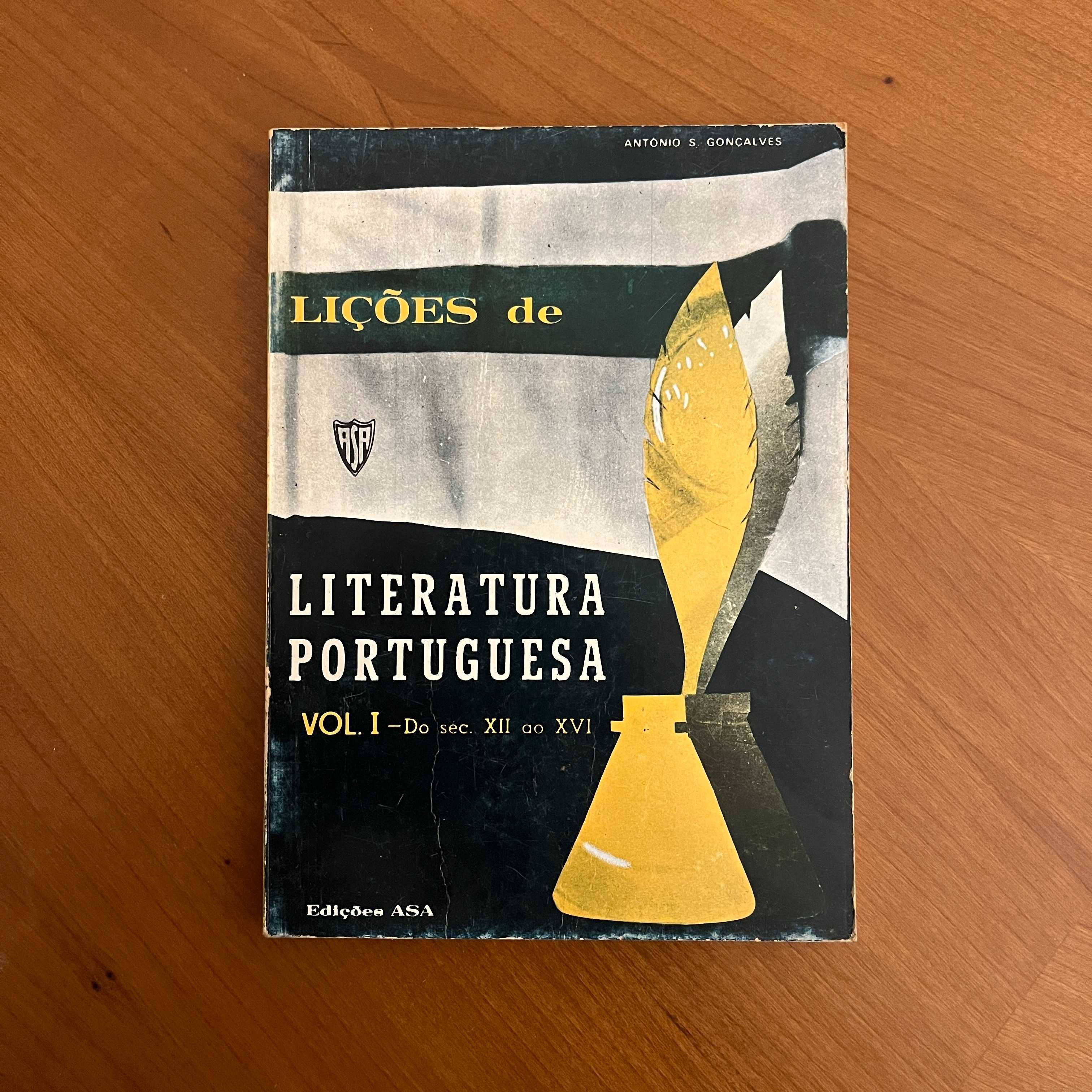 Lições de Literatura Portuguesa Vol. I - Do séc. XII ao XVI