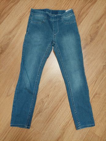 Legginsy jeansowe h&m 122 6/7 lat