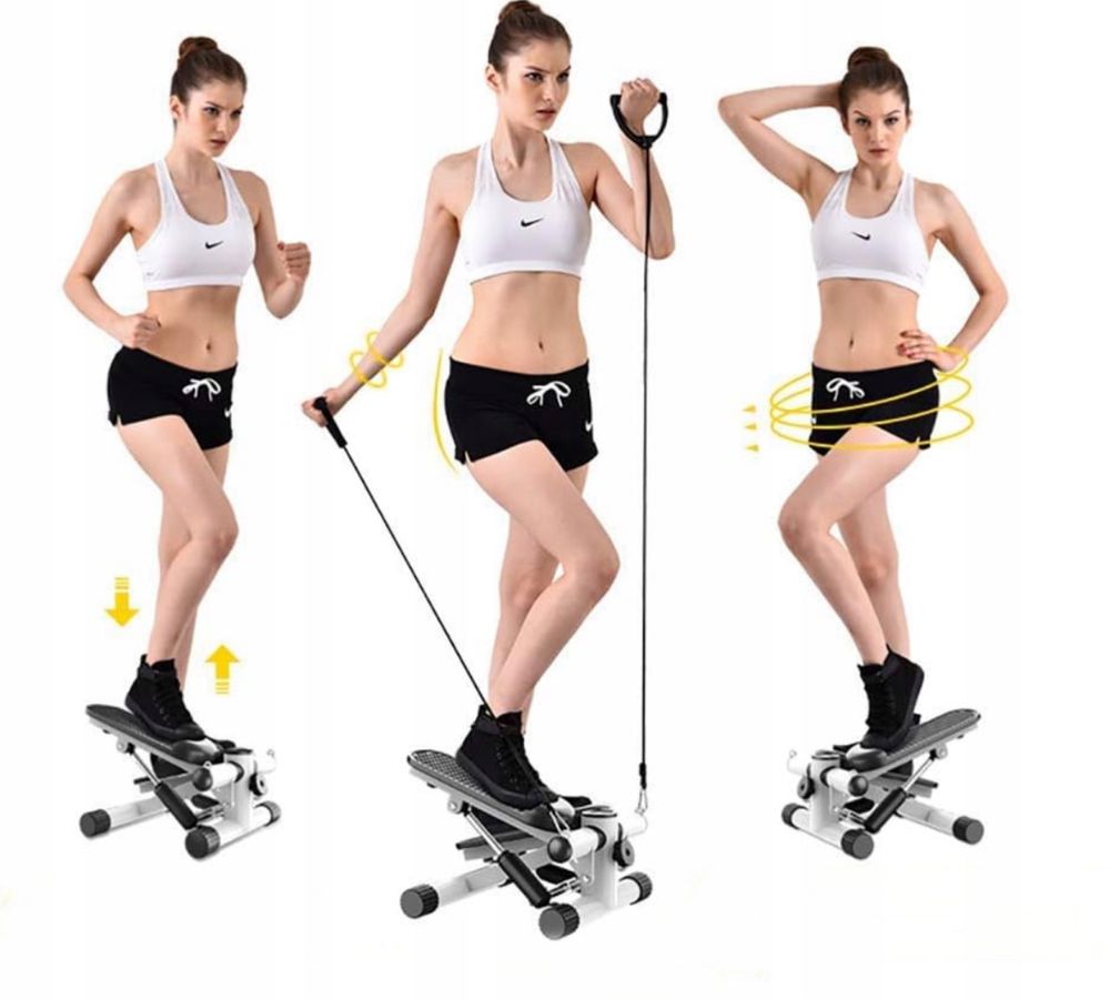 Stepper z Linkami Licznikiem do Ćwiczeń Fitness Treningowy Prezent