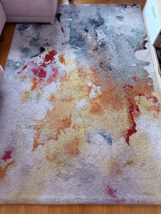 Tapete de sala colorido