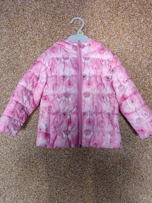 Kurtka zimowa 92 dla dziewczynki z kapturem