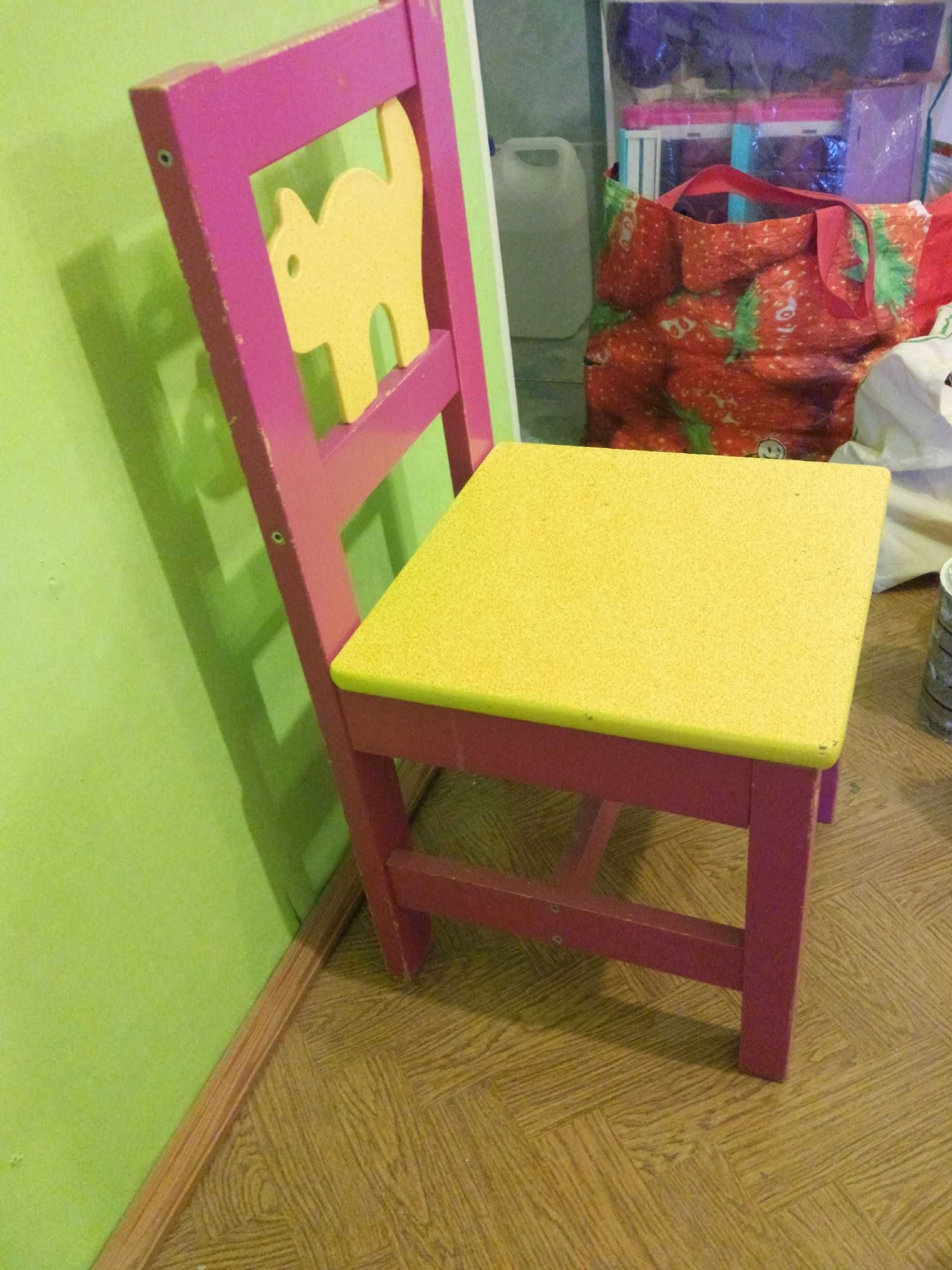 krzesełko drewniane dla dziecka 32cm