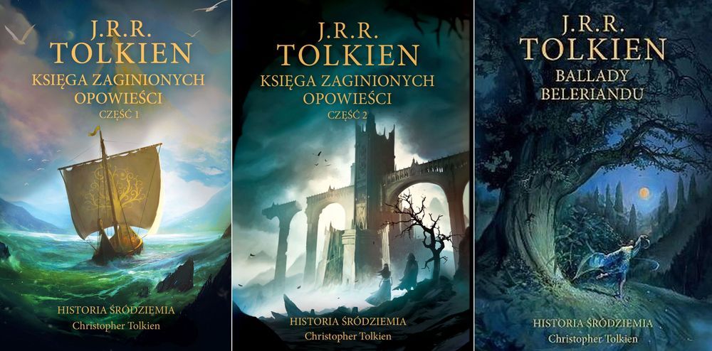 Historia Śródziemia Tomy 1-3 J.r.r. Tolkien /nowe, folia