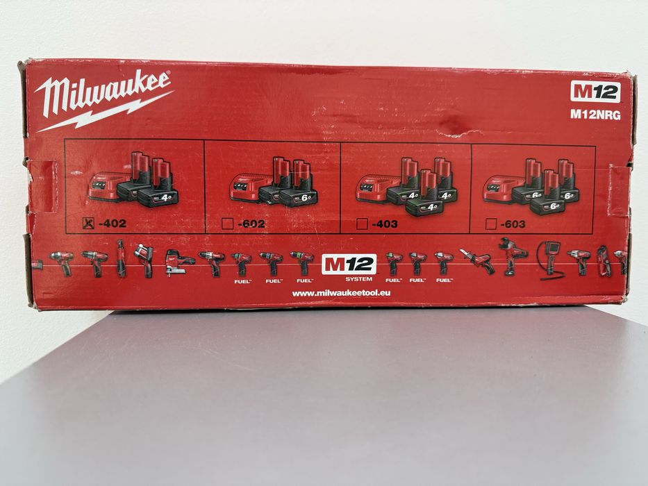 Базовый комплект аккумуляторов Milwaukee M12 NRG-402/403
