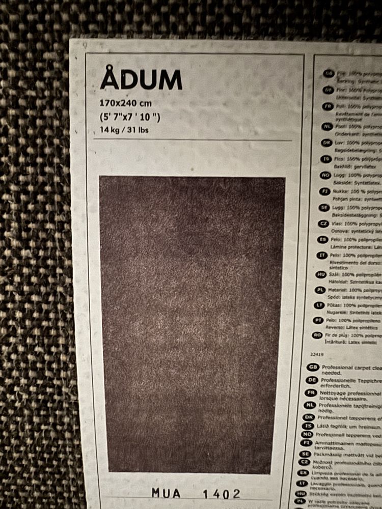 Tapete 240x170 IKEA - ADUM