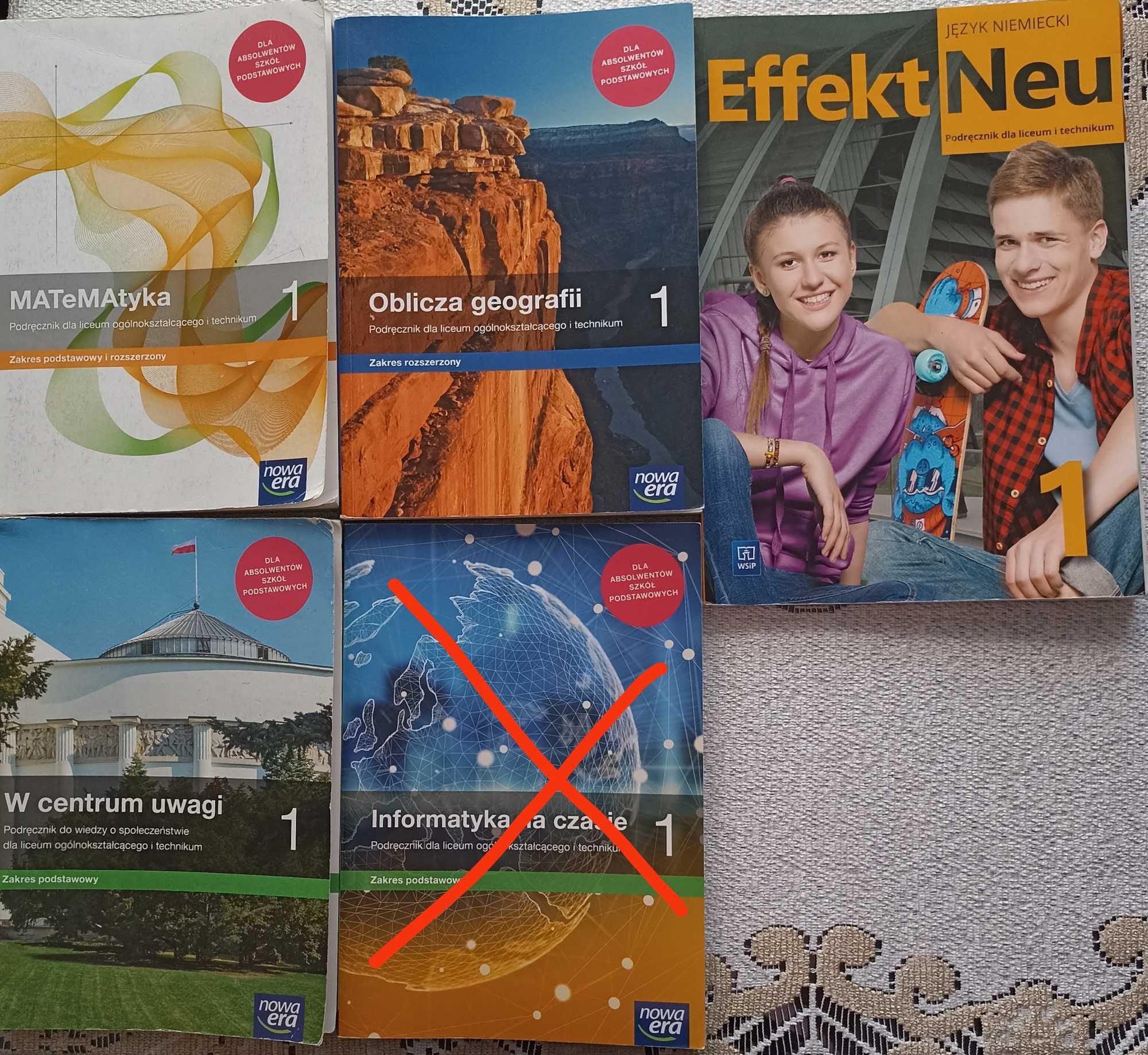 Książki technikum - liceum