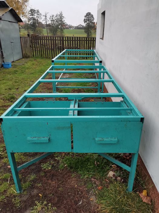 Stół warsztatowy stół metalowy  stół  z szufladami