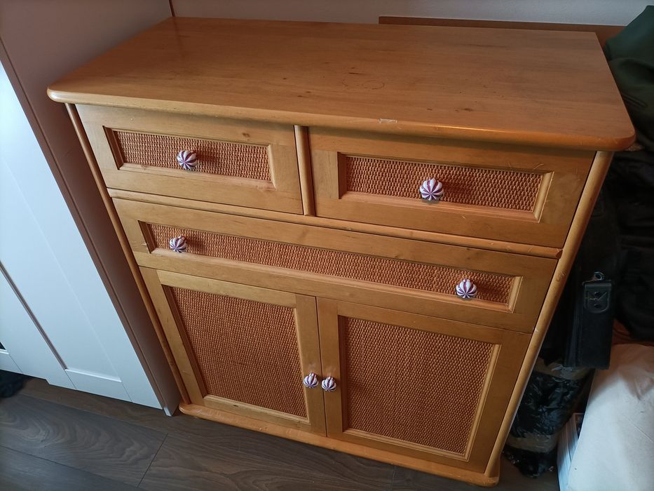 Komoda drewniana plus lustro