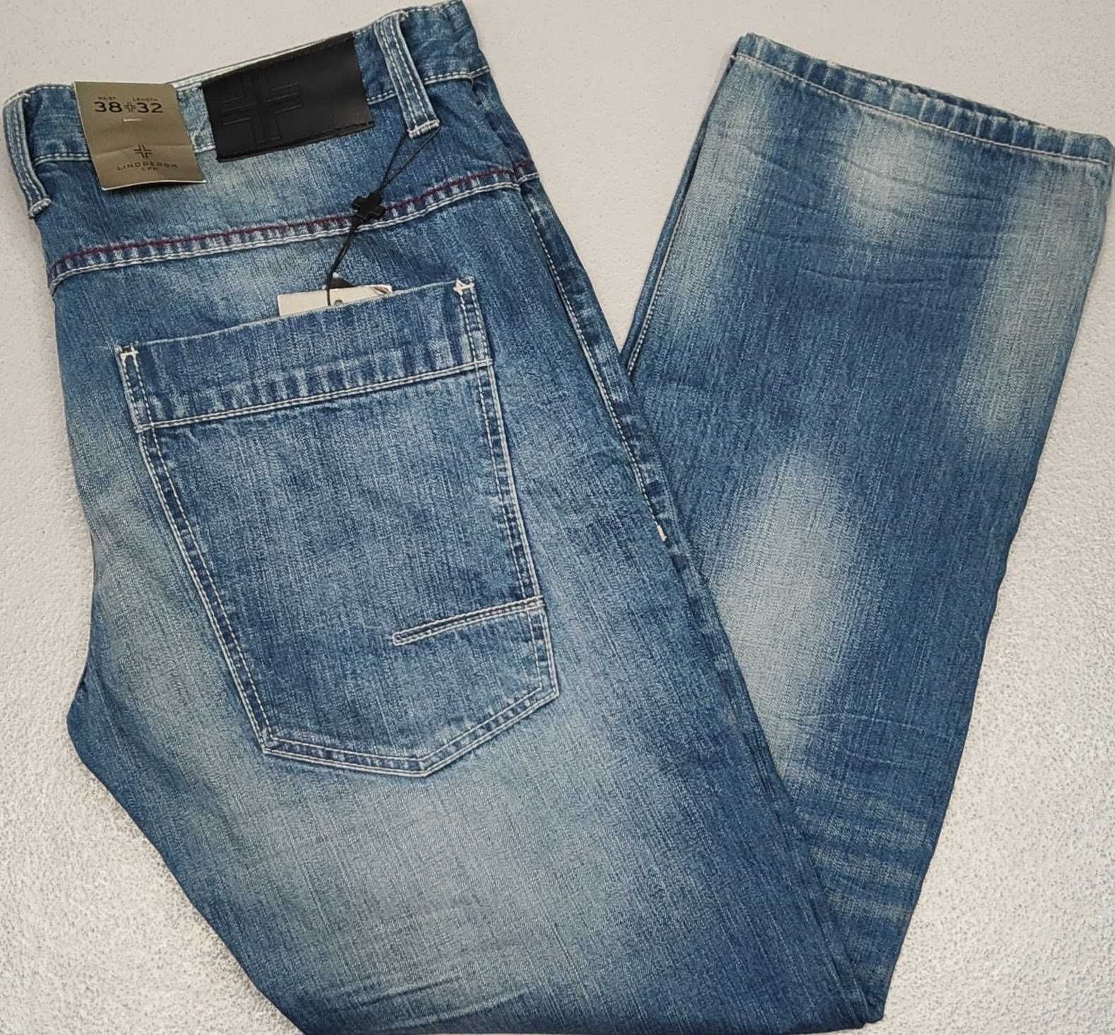 Wr) LINDBERGH męskie spodnie jeansowe Roz.38/32