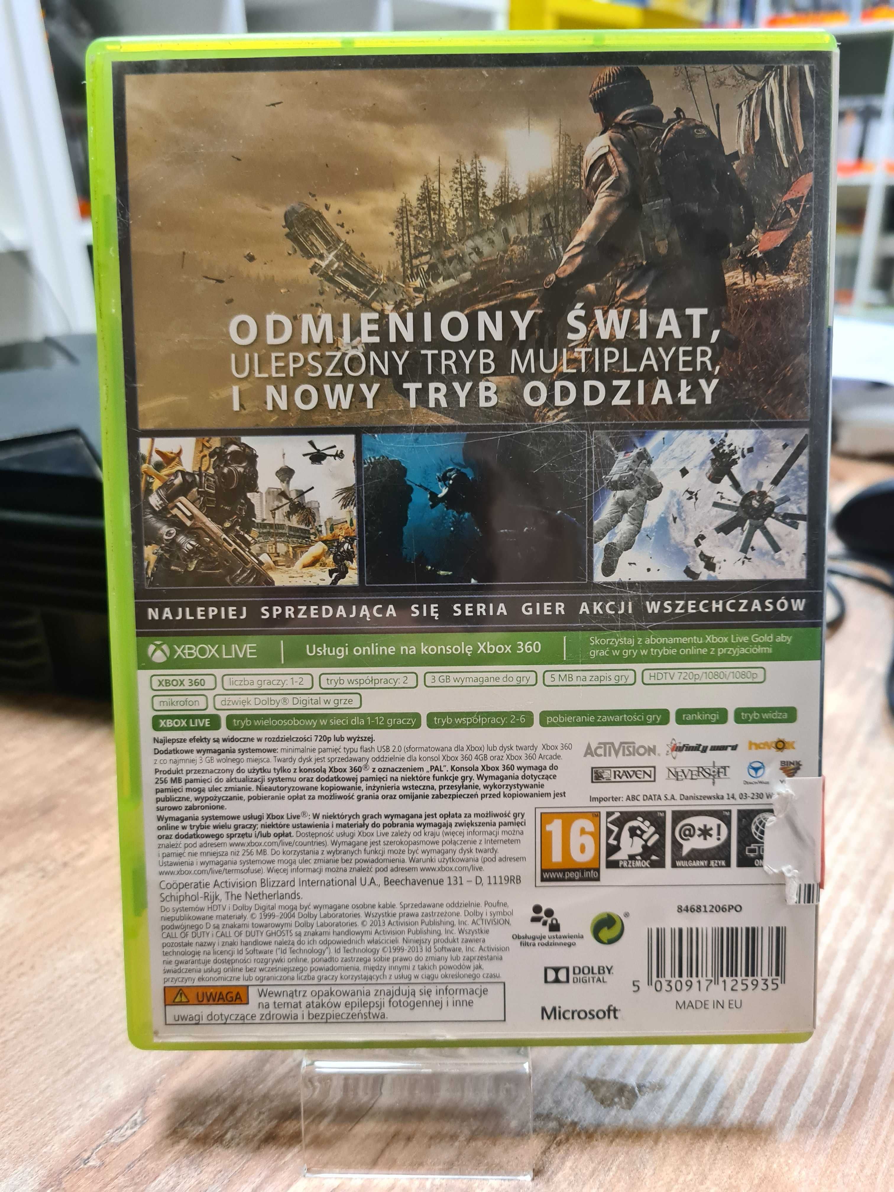 Call of Duty: Ghosts XBOX 360, Sklep Wysyłka Wymiana