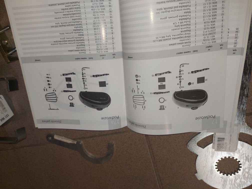 Nowy zestaw klucze ściągacze katalog czesci rama wfm silnik