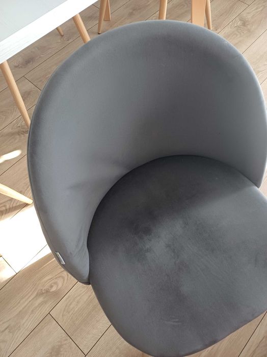 Krzesło Tapicerowane Welurowe