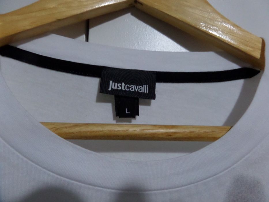 ROBERTO CAVALLI JUST CAVALLI Koszulka T-shirt Nowa Kolekcja L Limitow