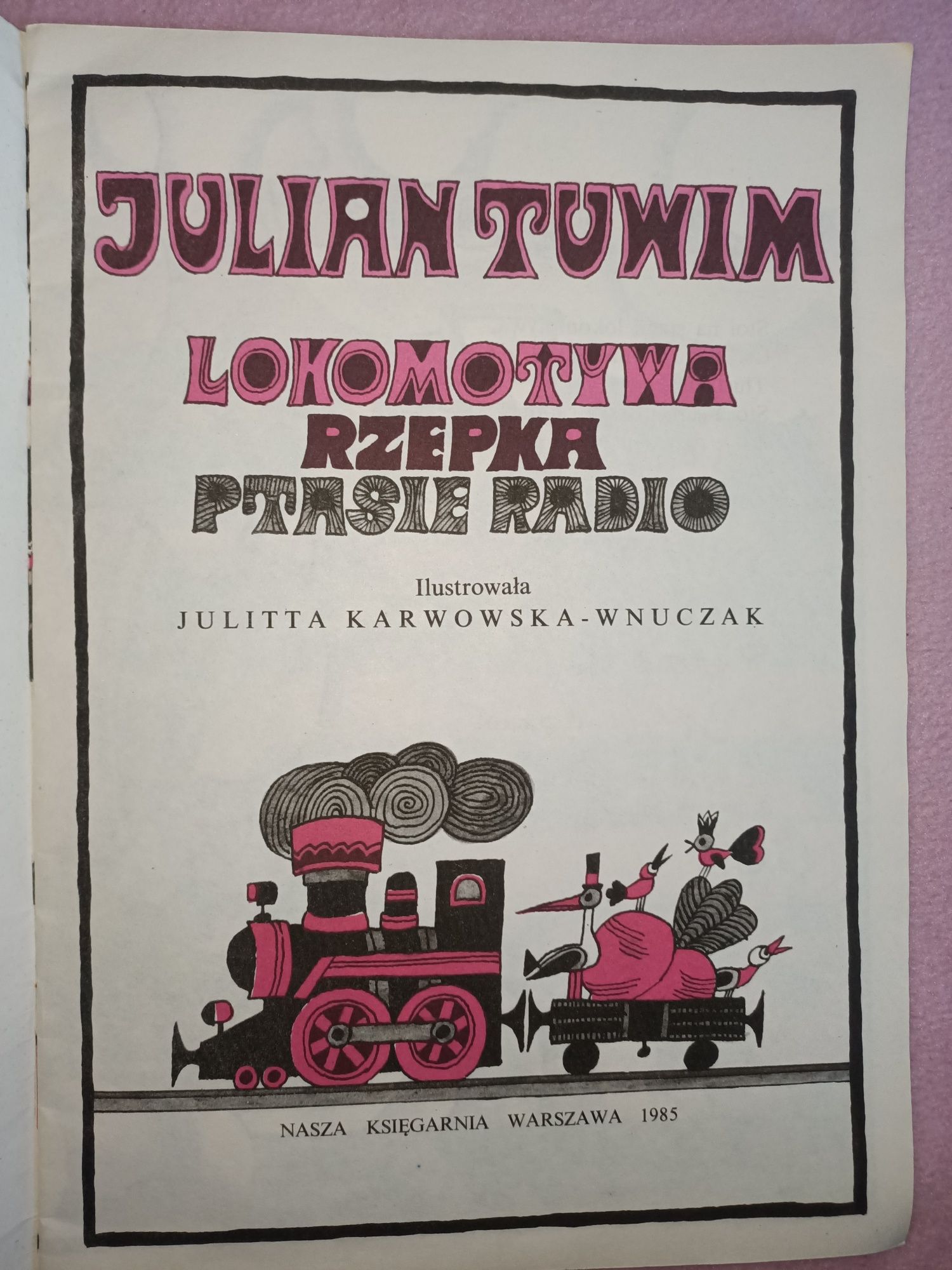 Lokomotywa Rzepka Ptasie Radio Tuwim kolekcjonerska PRL