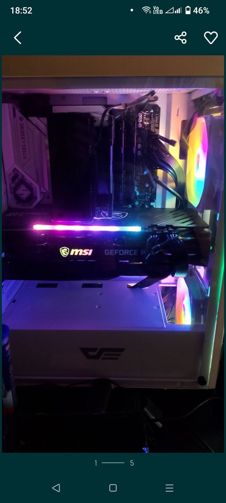 Komputer gammingowy z i7-12700kf rtx 3060 i 32 GB ram ddr5