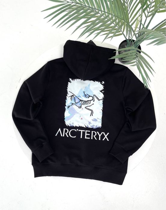 Худі Arc’teryx чорне/ чоловіча кофта з капюшоном арктерікс/ гортекс