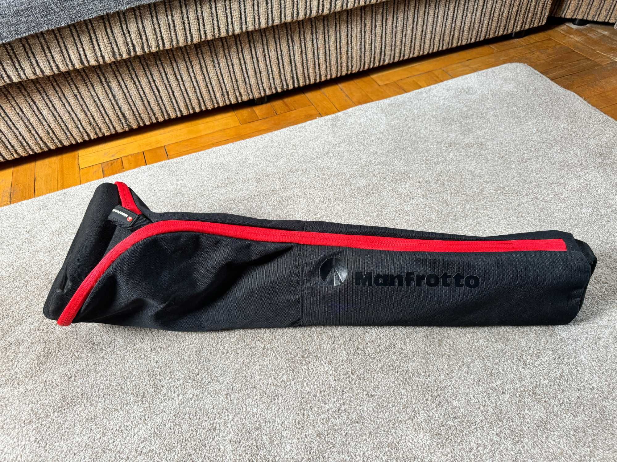 Штатив Manfrotto 055NAT2 + голова 141RC + чехол Manfrotto MBAG80N