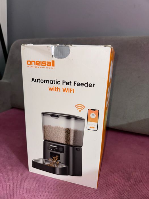 ONEISALL  Automatyczny Podajnik Karmy WiFi Dla Kotów i Psów