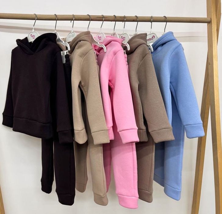 РОЗПРОДАЖ!!! Костюм флисовый теплый трехнитка флис спортивный детский