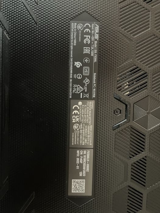 ASUS TUF Gaming F15 / i5 + GTX 1650 / 16ГБ / 144Hz / SSD + HDD
