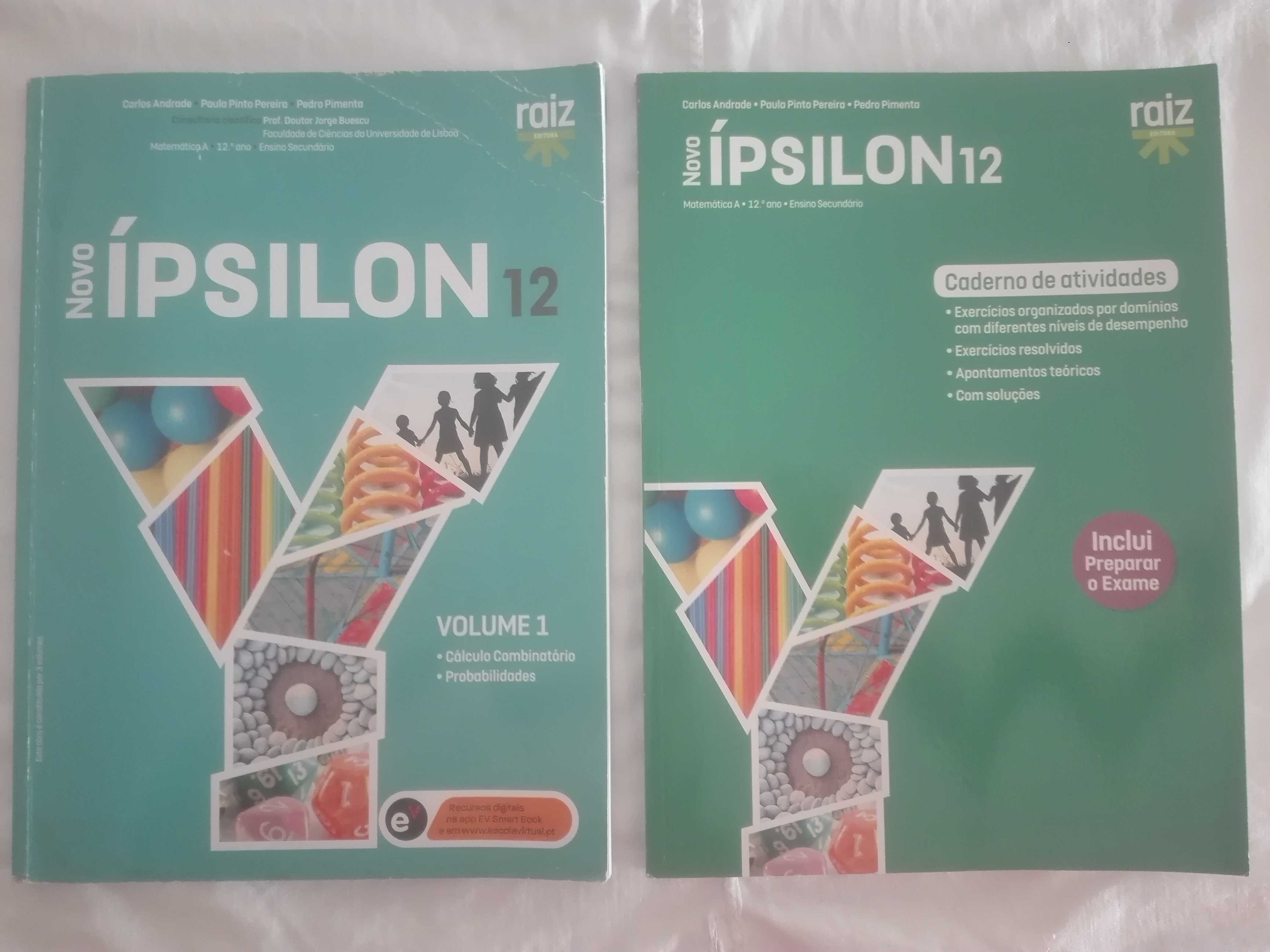 12º ano Novo Ipsilon12 Vol. 1+caderno actividades/preparar exame