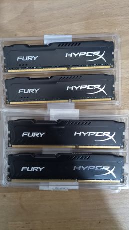 HyperX Fury 32GB (4x8) DDR3-1866MHz CL10 Preta