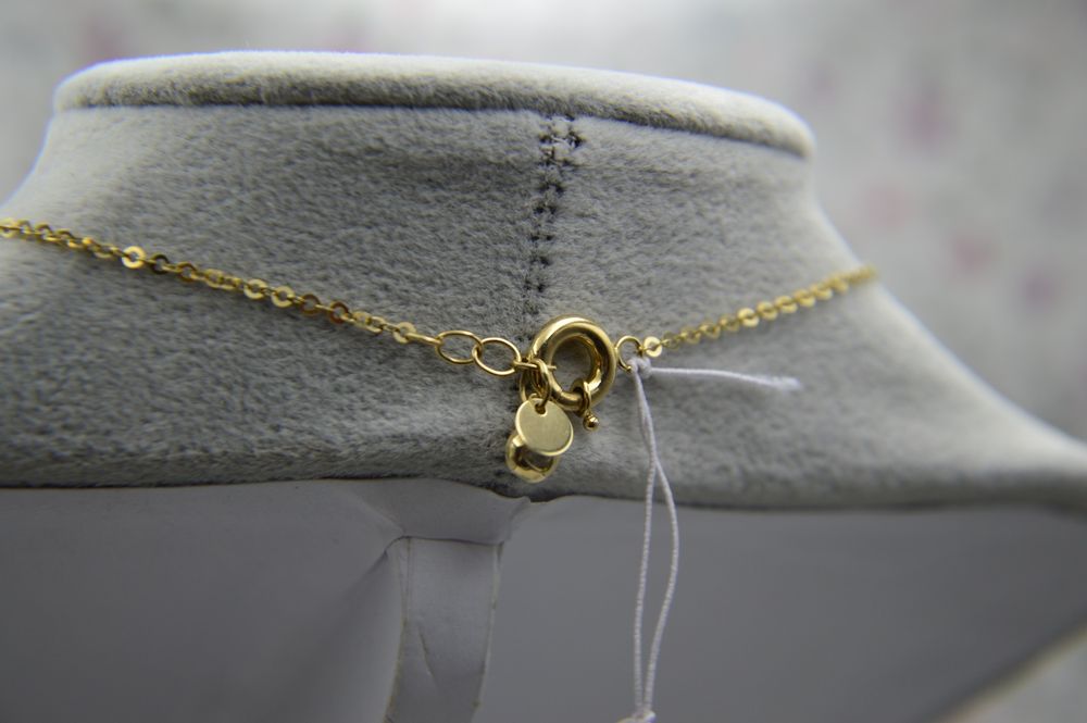 Złoty komplet biżuterii z koniczynami czterolistnymi bransoletka 585