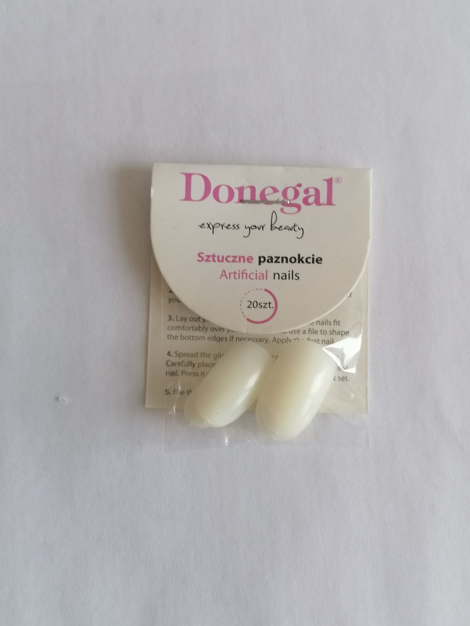 Sztuczne paznokcie Donegal 20 sztuk, nowe