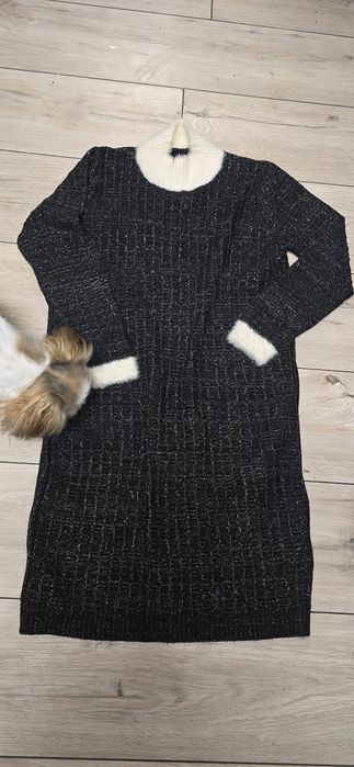 Платье вязаное теплое